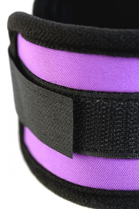 Наручники из неопрена фиолетового цвета - ToyFa - купить с доставкой в Жуковском