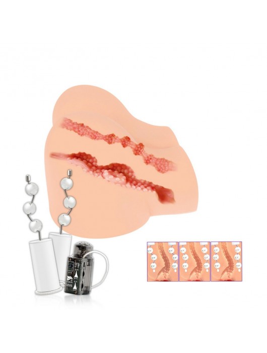 Вибрирующий мастурбатор-полуторс Olivia Say: вагина и анус - KOKOS - в Жуковском купить с доставкой