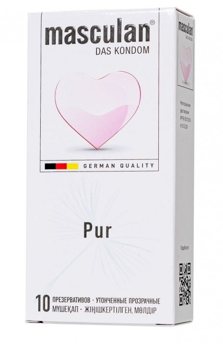 Супертонкие презервативы Masculan Pur - 10 шт. - Masculan - купить с доставкой в Жуковском