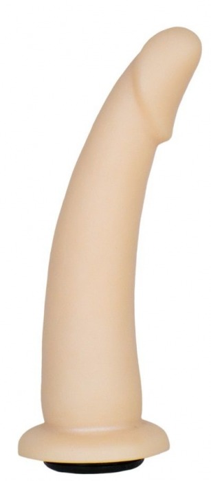 Телесная гладкая насадка-фаллоимитатор Harness - 17 см. - LOVETOY (А-Полимер) - купить с доставкой в Жуковском