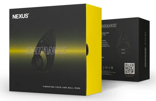 Черное эрекционное виброкольцо Nexus Enhance - Nexus Range - в Жуковском купить с доставкой