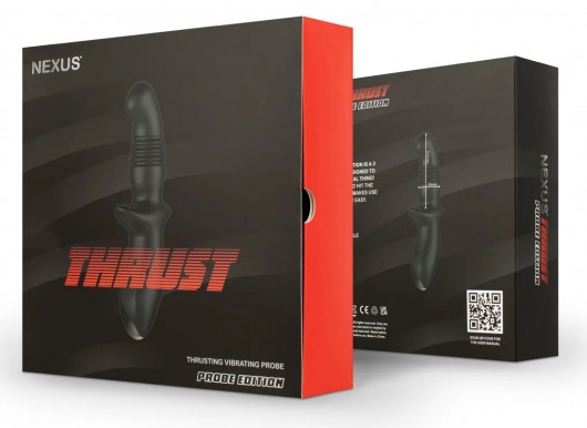 Черный вибромассажер простаты Nexus Thrust с возвратно-поступательными движениями - Nexus Range - в Жуковском купить с доставкой