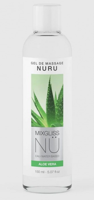 Массажный гель на водной основе Mixgliss NU Aloe Vera - 150 мл. - Mixgliss - купить с доставкой в Жуковском