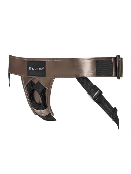 Бронзовый пояс для насадок Curious Harness - Strap-on-me - купить с доставкой в Жуковском