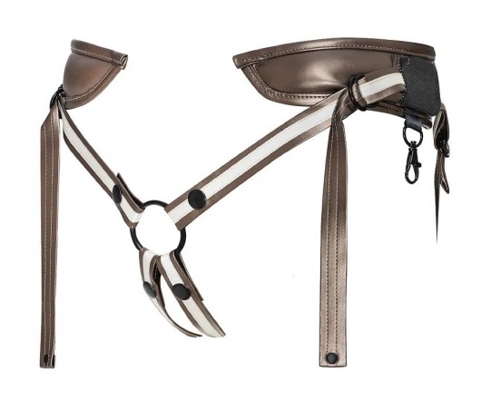 Бронзовый пояс для насадок Desirous Harness - Strap-on-me - купить с доставкой в Жуковском