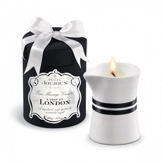 Массажное масло в виде большой свечи Petits Joujoux London с ароматом ревеня, амбры и чёрной смородины - MyStim - купить с доставкой в Жуковском