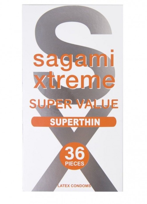 Ультратонкие презервативы Sagami Xtreme Superthin - 36 шт. - Sagami - купить с доставкой в Жуковском