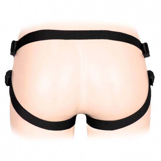 Черные трусики для страпона в комплекте с коннектором и насадкой - Notabu - купить с доставкой в Жуковском