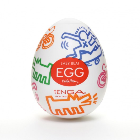 Мастурбатор-яйцо Keith Haring EGG STREET - Tenga - в Жуковском купить с доставкой