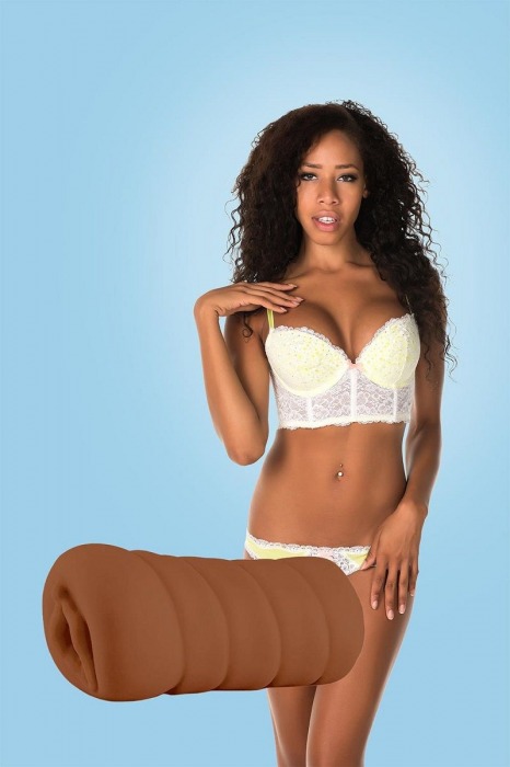 Коричневый мастурбатор-вагина BRIANNA - Dream Toys - в Жуковском купить с доставкой