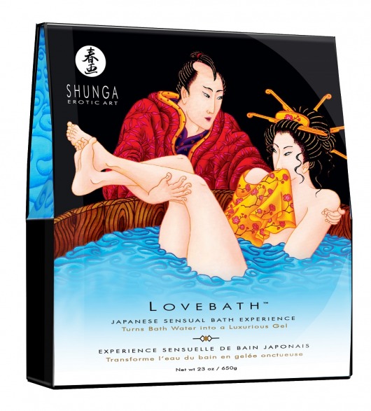 Соль для ванны Lovebath Ocean temptation, превращающая воду в гель - 650 гр. - Shunga - купить с доставкой в Жуковском