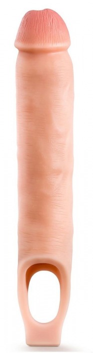 Телесная насадка-удлинитель 11.5 Inch Silicone Cock Sheath Penis Extender - 29,2 см. - Blush Novelties - в Жуковском купить с доставкой