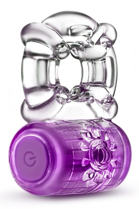 Фиолетовое эрекционное виброкольцо One Night Stand Vibrating C-Ring - Blush Novelties - в Жуковском купить с доставкой