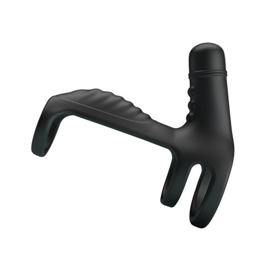 Черная вибронасадка на пенис Vibrating Penis Sling - Baile - в Жуковском купить с доставкой