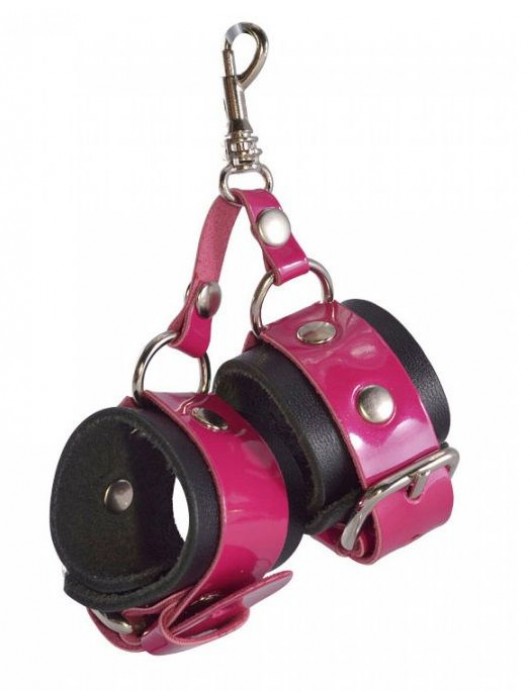 Розово-черный брелок  Наручники - Sitabella - купить с доставкой в Жуковском