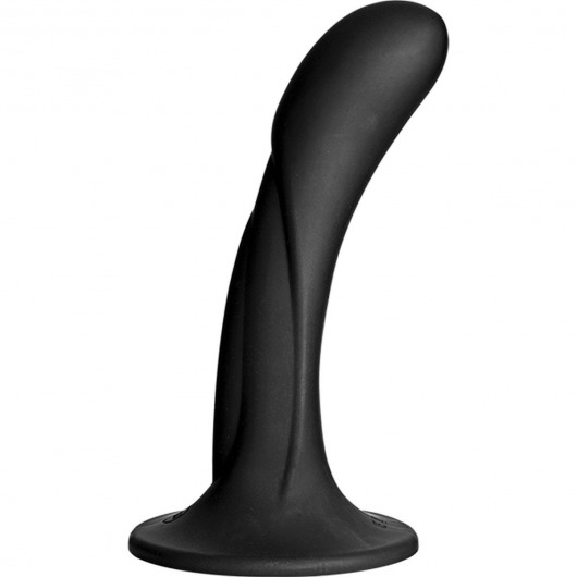 Черная изогнутая насадка Vac-U-Lock G-Spot - 16,5 см. - Doc Johnson - купить с доставкой в Жуковском