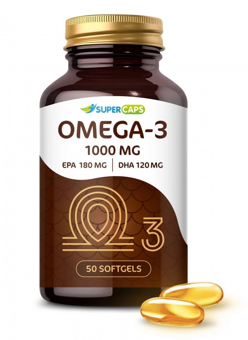 Пищевая добавка SuperCaps OMEGA-3 - 50 капсул (1000 мг) - SuperCaps - купить с доставкой в Жуковском