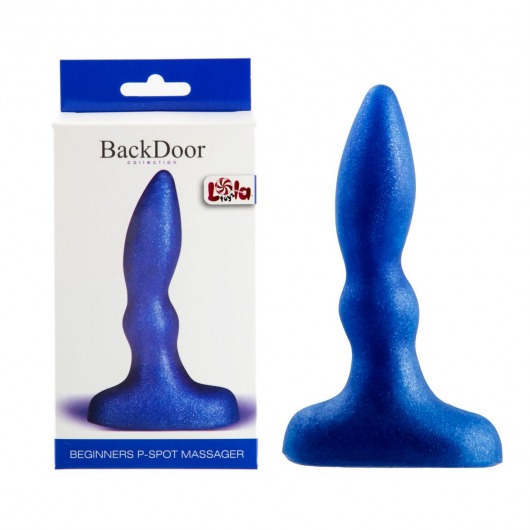 Синий анальный стимулятор Beginners p-spot massager - 11 см. - Lola Games - в Жуковском купить с доставкой