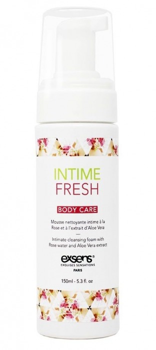 Органическая интимная очищающая пенка Intime Fresh - 150 мл. - Exsens - купить с доставкой в Жуковском