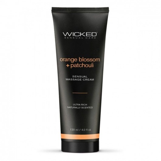 Массажный легкий крем WICKED Orange Blossom plus Patchouli - 120 мл. - Wicked - купить с доставкой в Жуковском