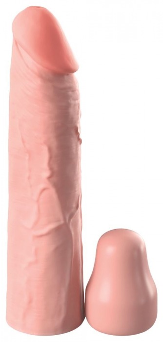 Телесная насадка-удлинитель 1 Inch Silicone X-tension - 17,8 см. - Pipedream - в Жуковском купить с доставкой