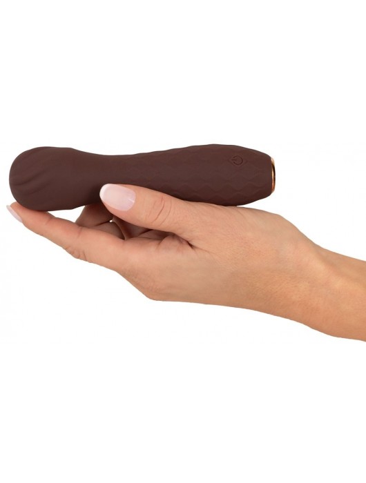 Коричневый вибратор-жезл Hazel 01 - 14 см. - Orion