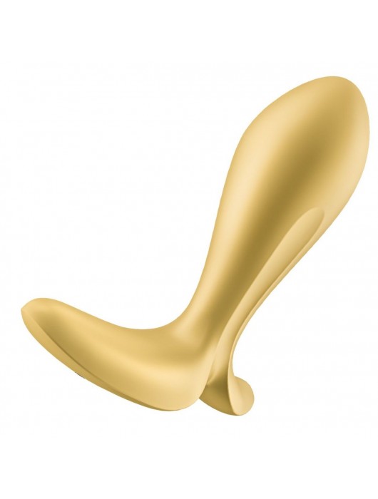 Золотистый анальный вибростимулятор Intensity Plug - Satisfyer - в Жуковском купить с доставкой