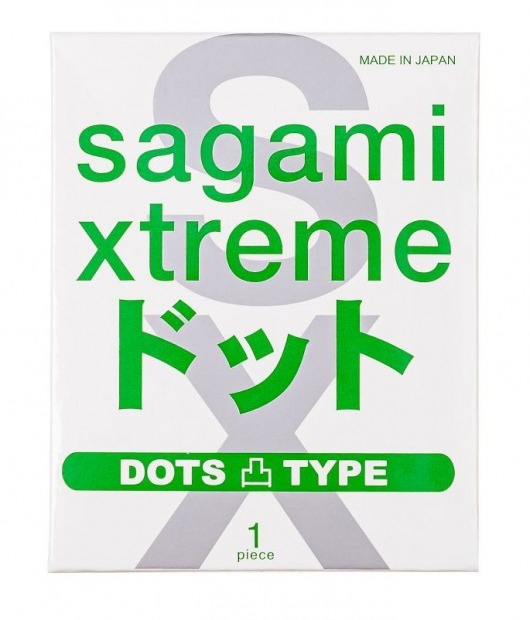 Презерватив Sagami Xtreme Type-E с точками - 1 шт. - Sagami - купить с доставкой в Жуковском