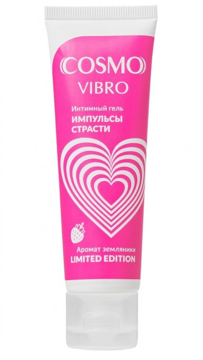 Возбуждающий гель на водно-силиконовой основе Cosmo Vibro с ароматом земляники - 50 гр. - Биоритм - купить с доставкой в Жуковском