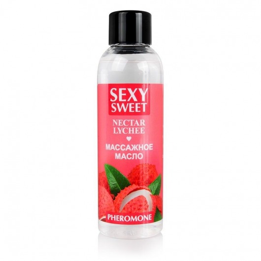 Массажное масло Sexy Sweet Nectar Lychee с феромонами и ароматом личи - 75 мл. - Биоритм - купить с доставкой в Жуковском