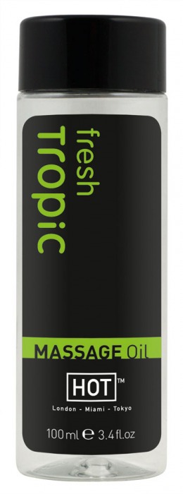 Массажное масло для тела Tropic Fresh - 100 мл. - HOT - купить с доставкой в Жуковском