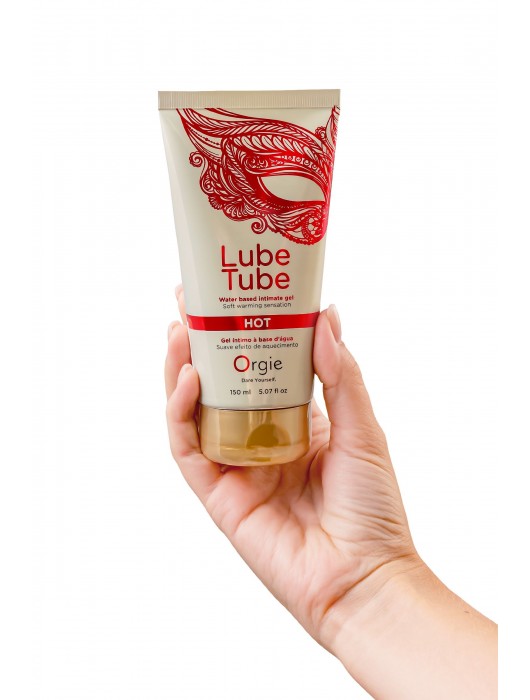 Интимный гель на водной основе Lube Tube Hot с разогревающим эффектом - 150 мл. - ORGIE - купить с доставкой в Жуковском