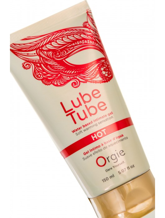 Интимный гель на водной основе Lube Tube Hot с разогревающим эффектом - 150 мл. - ORGIE - купить с доставкой в Жуковском