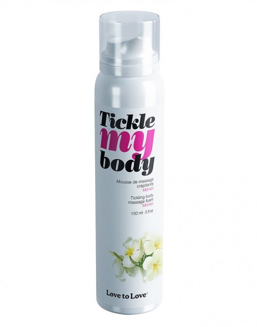 Массажная хрустящая пенка Tickle My Body Monoi с ароматом моной - 150 мл. - Love to Love - купить с доставкой в Жуковском