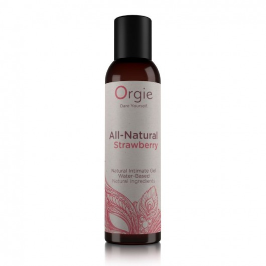 Интимный гель на водной основе All-Natural Strawberry с ароматом клубники - 150 мл. - ORGIE - купить с доставкой в Жуковском