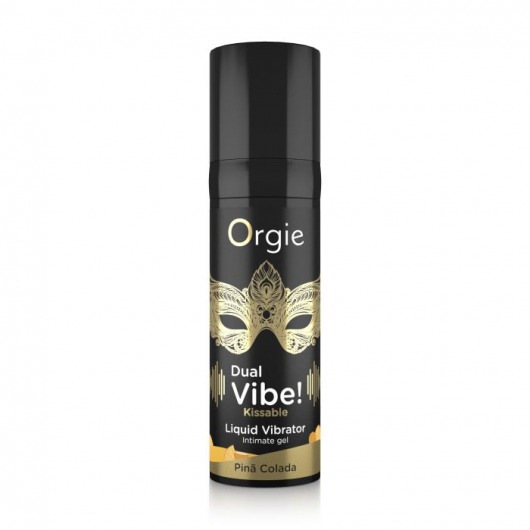 Съедобный гель Dual Vibe Pina Colada с эффектом вибрации и вкусом коктейля пина колада - 15 мл. - ORGIE - купить с доставкой в Жуковском