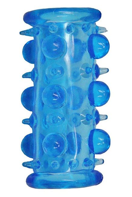 Голубая насадка с шипами и шишечками LUST CLUSTER - Dream Toys - в Жуковском купить с доставкой