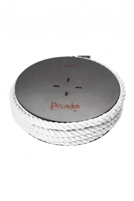Белая веревка для шибари на катушке - 10 м. - Pecado - купить с доставкой в Жуковском