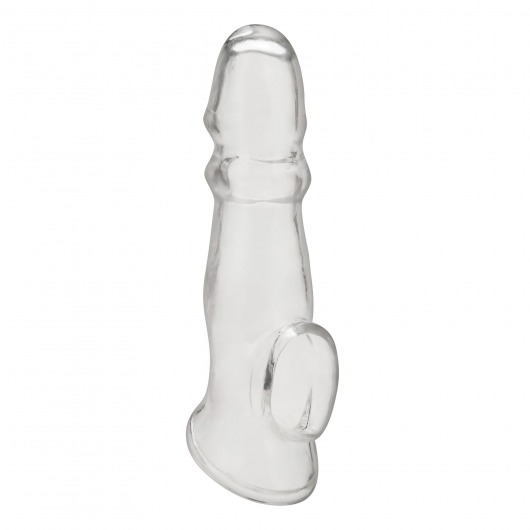 Прозрачная насадка для пениса Girthy Penis Enhancing Sleeve Extension - 17,1 см. - BlueLine - в Жуковском купить с доставкой