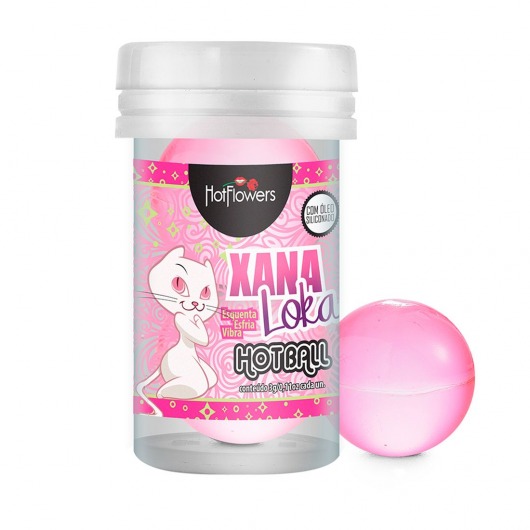 Лубрикант на силиконовой основе с эффектом вибрации Xana Loka Hot Ball (2 шарика по 3 гр.) - HotFlowers - купить с доставкой в Жуковском