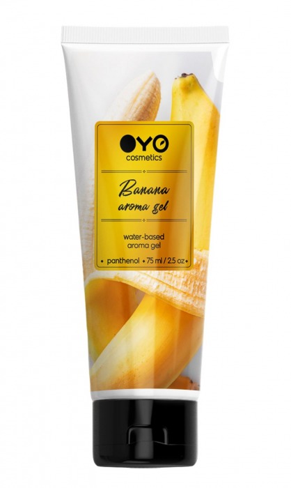 Лубрикант на водной основе OYO Aroma Gel Banana с ароматом банана - 75 мл. - OYO - купить с доставкой в Жуковском
