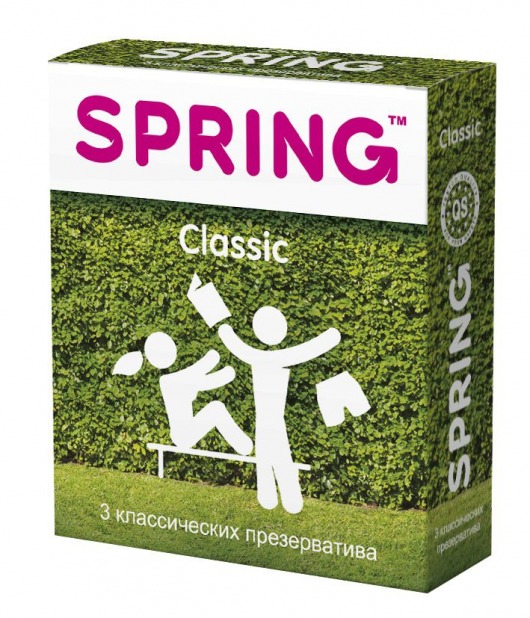Классические презервативы SPRING CLASSIC - 3 шт. - SPRING - купить с доставкой в Жуковском