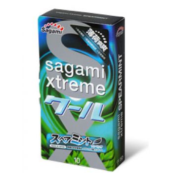 Презервативы Sagami Xtreme Mint с ароматом мяты - 10 шт. - Sagami - купить с доставкой в Жуковском