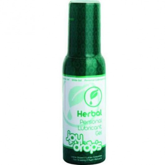 Смазка на водной основе JoyDrops Herbal - 100 мл. - JoyDrops - купить с доставкой в Жуковском