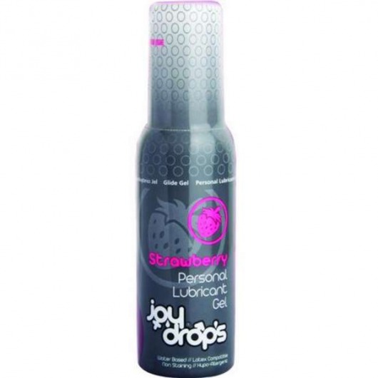 Смазка на водной основе со вкусом клубники JoyDrops Strawberry - 100 мл. - JoyDrops - купить с доставкой в Жуковском