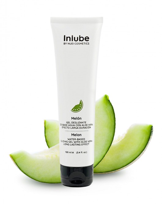 Лубрикант на водной основе Nuei Inlube с алоэ вера и ароматом дыни - 100 мл. - Nuei cosmetics - купить с доставкой в Жуковском