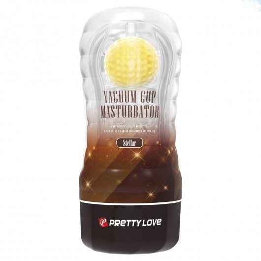 Прозрачный текстурированный мастурбатор Vacuum Cup Masturbator Stellar - Baile - в Жуковском купить с доставкой