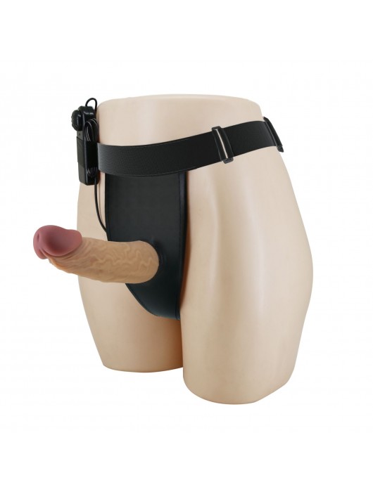 Полый вибрострапон на регулируемых трусиках Draven - 17,5 см. - Baile - купить с доставкой в Жуковском