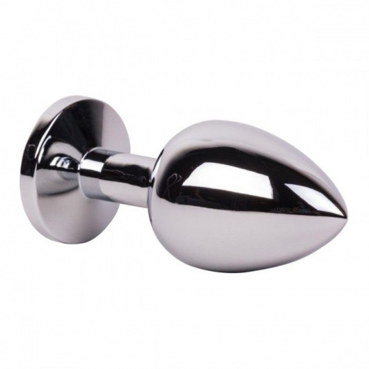 Большой стальной плаг с розовым кристаллом Pink Bubble Gum - 9,5 см. - Erotic Fantasy - купить с доставкой в Жуковском