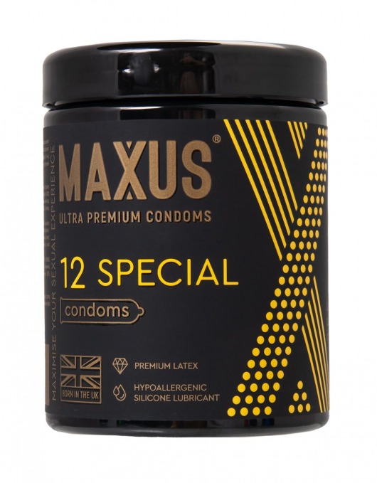 Презервативы с точками и рёбрами MAXUS Special - 12 шт. - Maxus - купить с доставкой в Жуковском